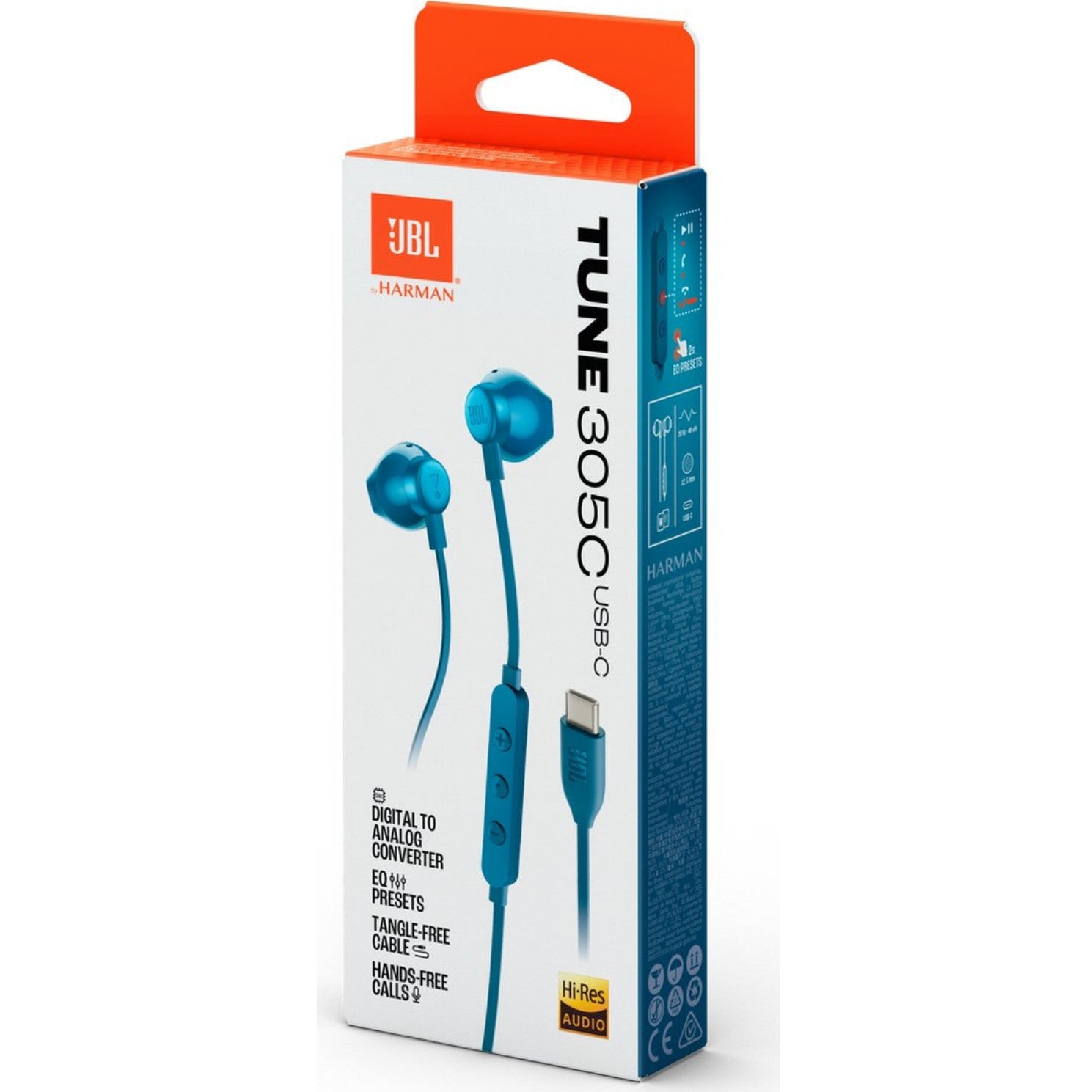 JBL TUNE 305C USB-C in-ear Earphones Blue