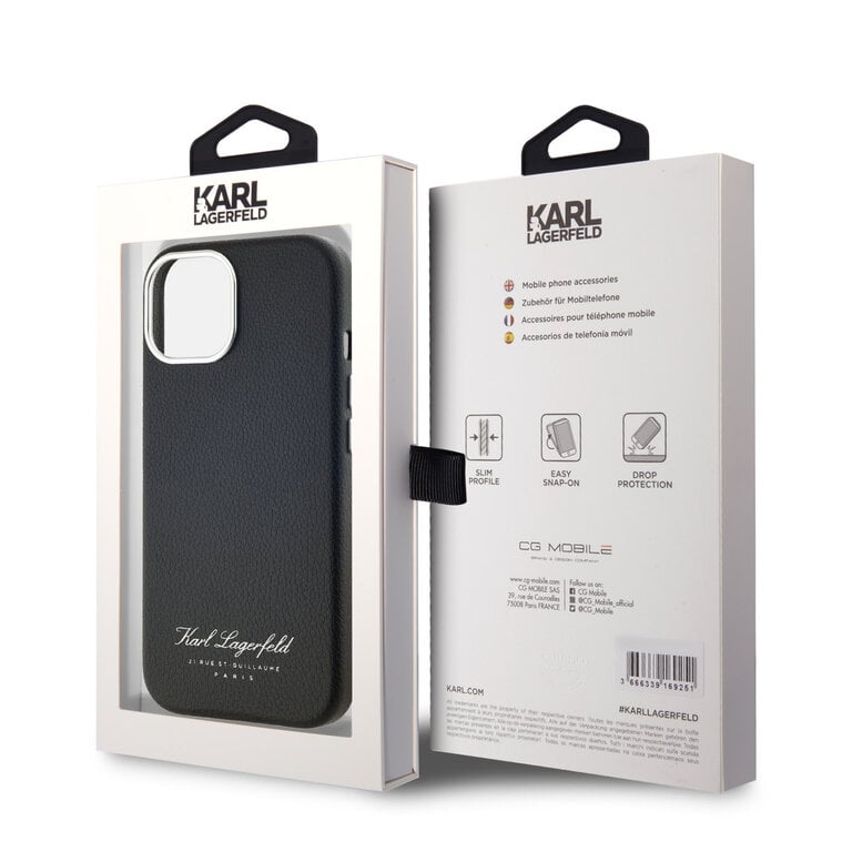 KARL Hardcase FW PU HOTEL RSG Black iPhone 15