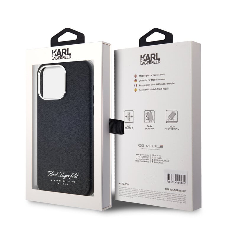 KARL Hardcase FW PU HOTEL RSG Black iPhone 15 Pro Max