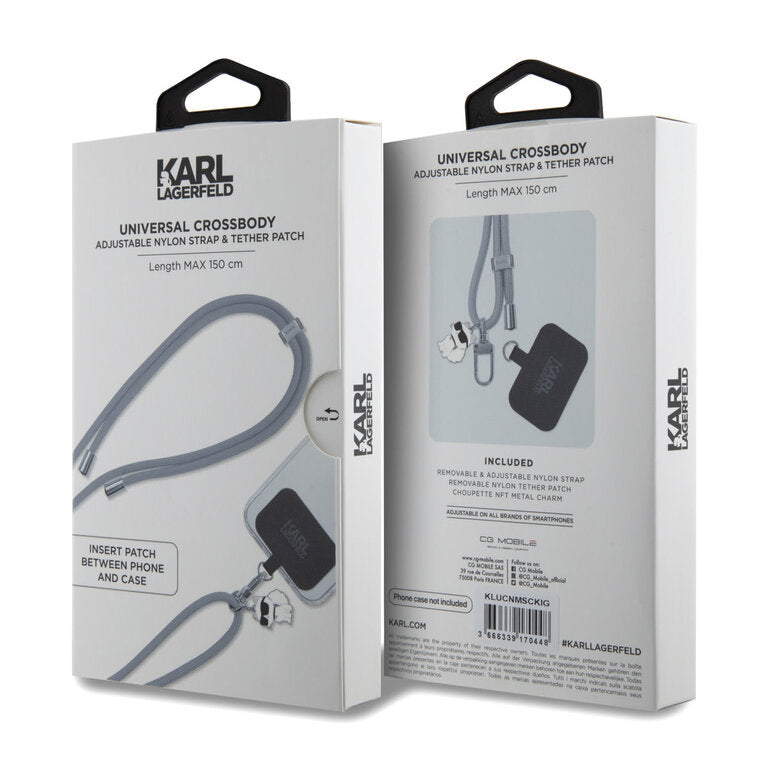 KARL UNIVERSAL Crossbody CORD IKONIK BLACK