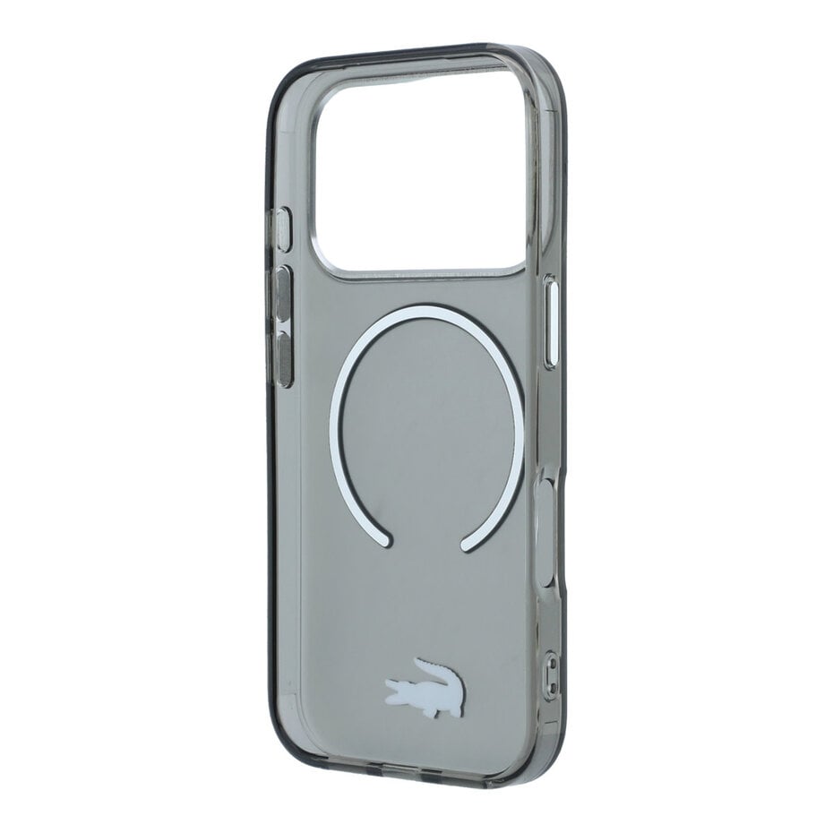 Lacoste LCHMP18L6UFRTK IML Frosted MagSafe Case for iPhone 18 Pro / 17 Pro black