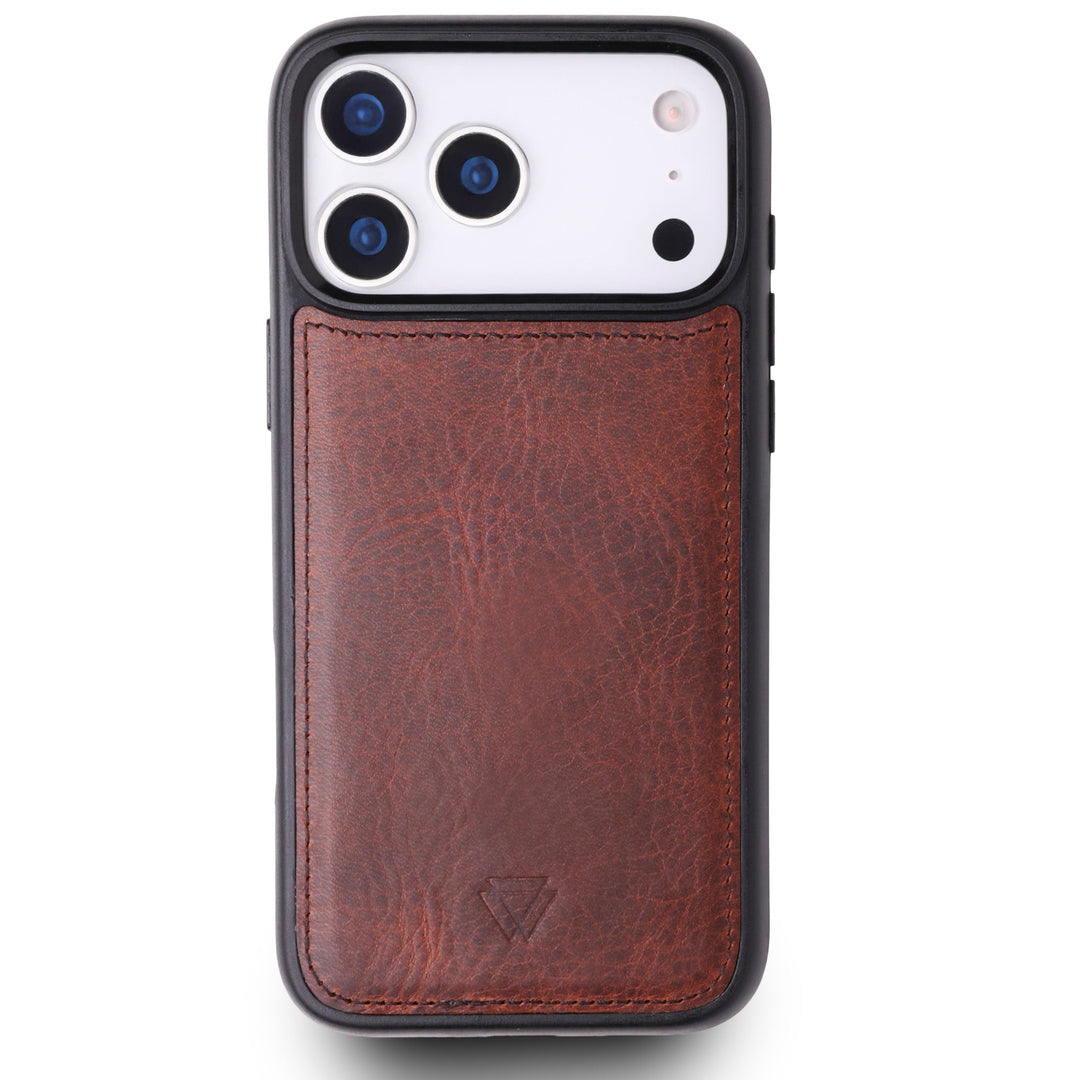 Wachikopa Leather Magic Book Case 2 in 1 for iPhone 17 Pro Brick