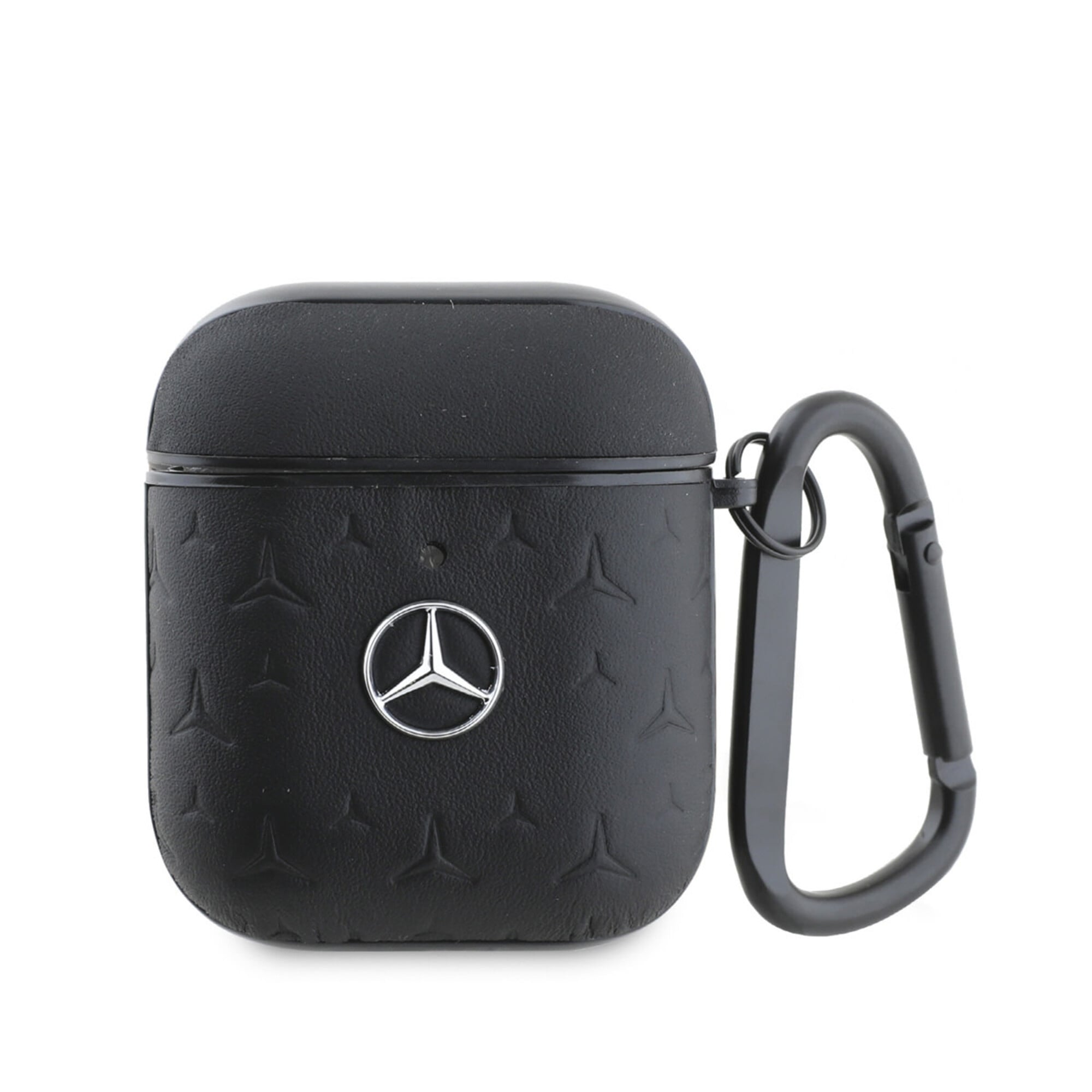 Mercedes MEA28REMPK AirPods 1 / AirPods 2 Leather Black Hard case with Star Pattern design