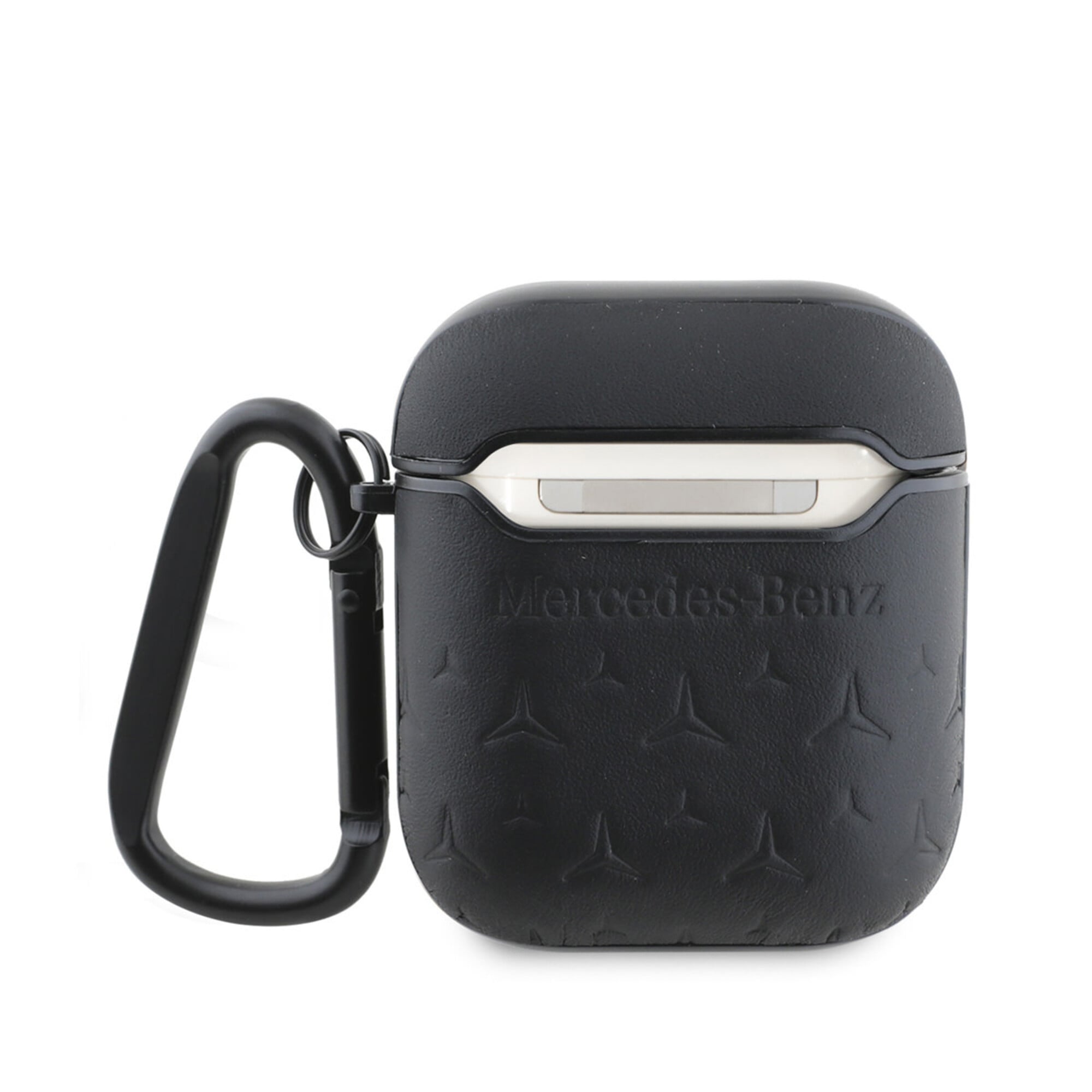 Mercedes MEA28REMPK AirPods 1 / AirPods 2 Leather Black Hard case with Star Pattern design
