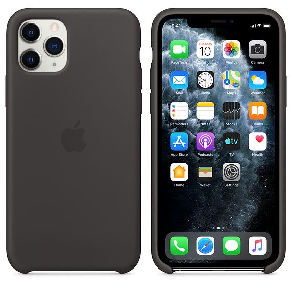 Apple Silicone Backcover for iPhone 11 Pro - Black