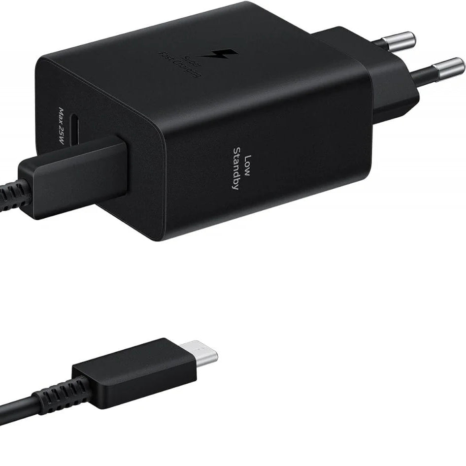 Samsung Original 50W Power Adapter Duo with USB-C Kabel 1.8 Meter 5A Black