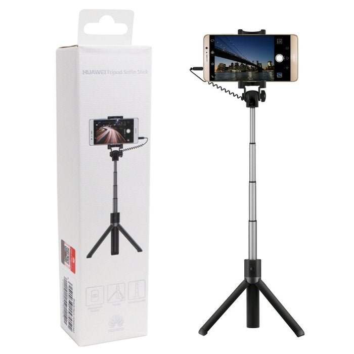 Selfie Stick Huawei Af14 With Tripod Stand Black