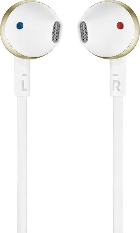 JBL T205 headphones - champagne gold