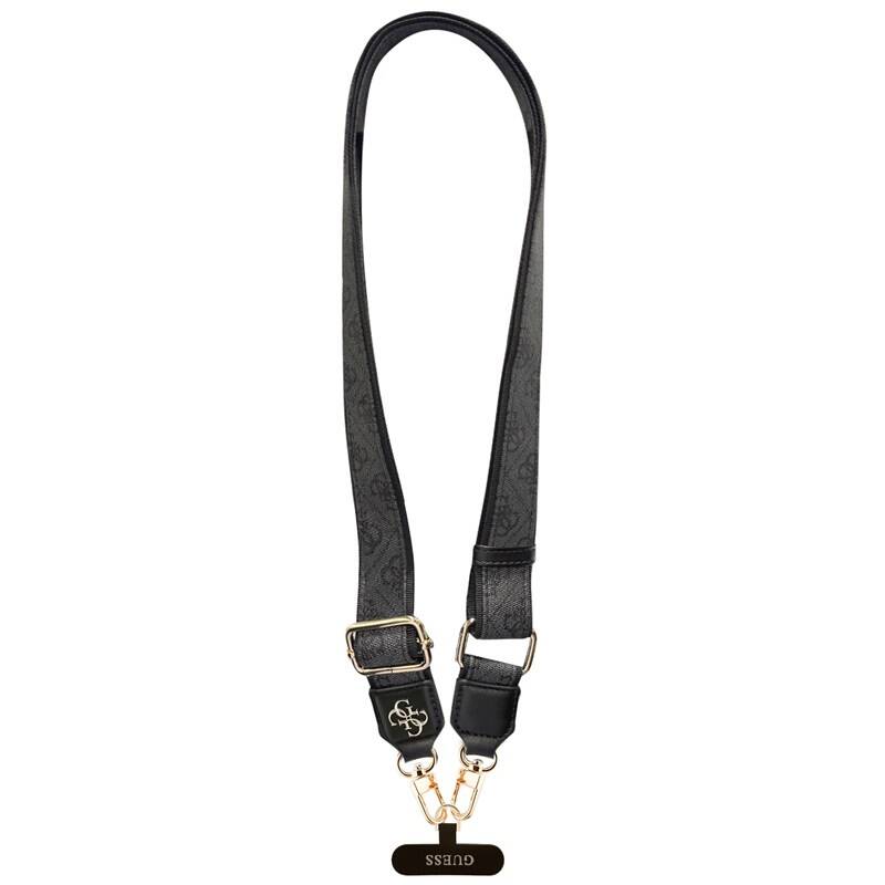 Guess Universal 4G PU Strap Tether Patch Metal Logo Black