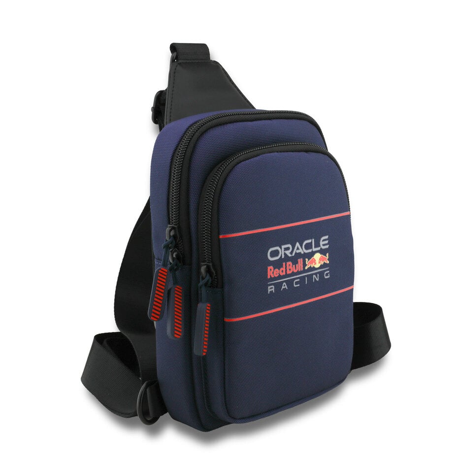 Red Bull RBCPBPVLV Racing Nylon Crossbody Bag - Oversized Logo - Navy