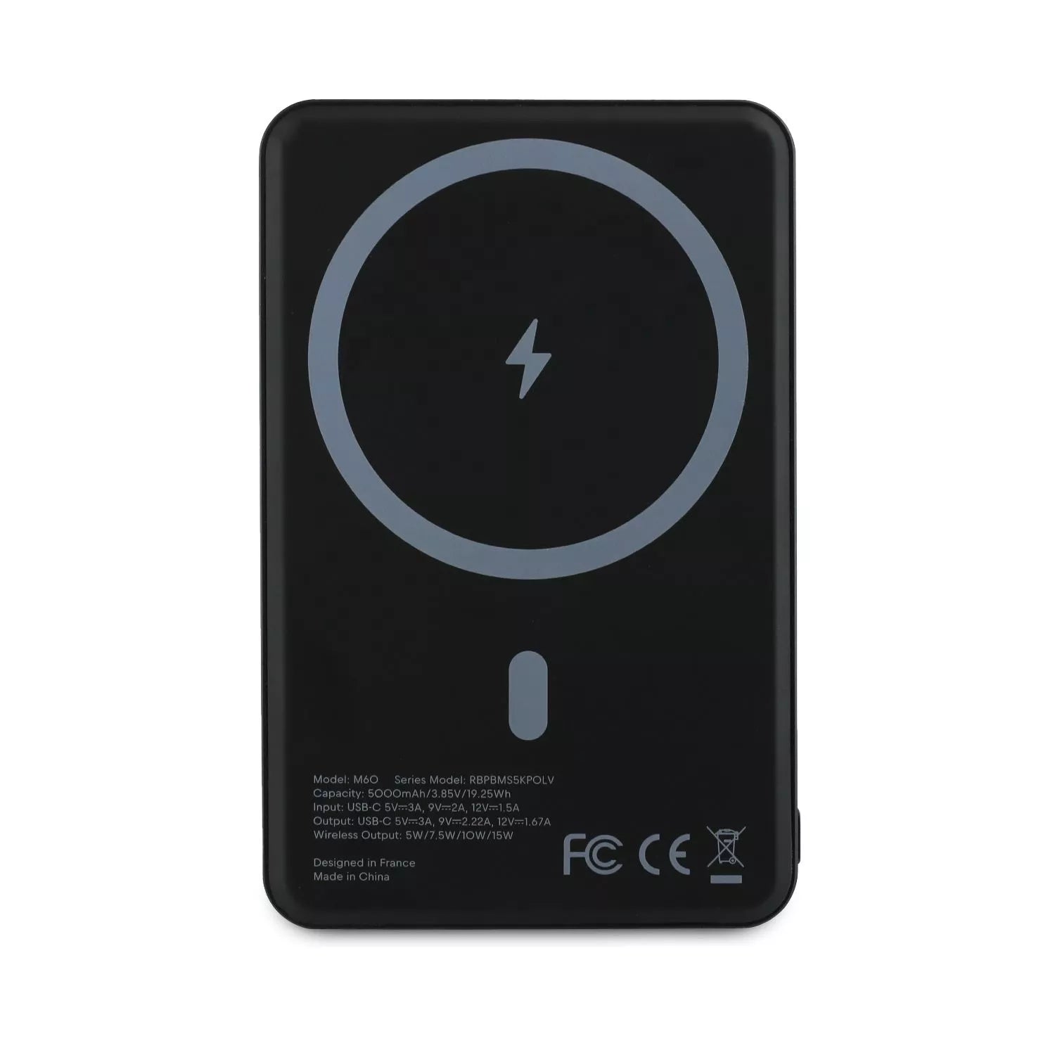 Red Bull Two Bulls Logo MagSafe Powerbank 5000mAh Marineblauw