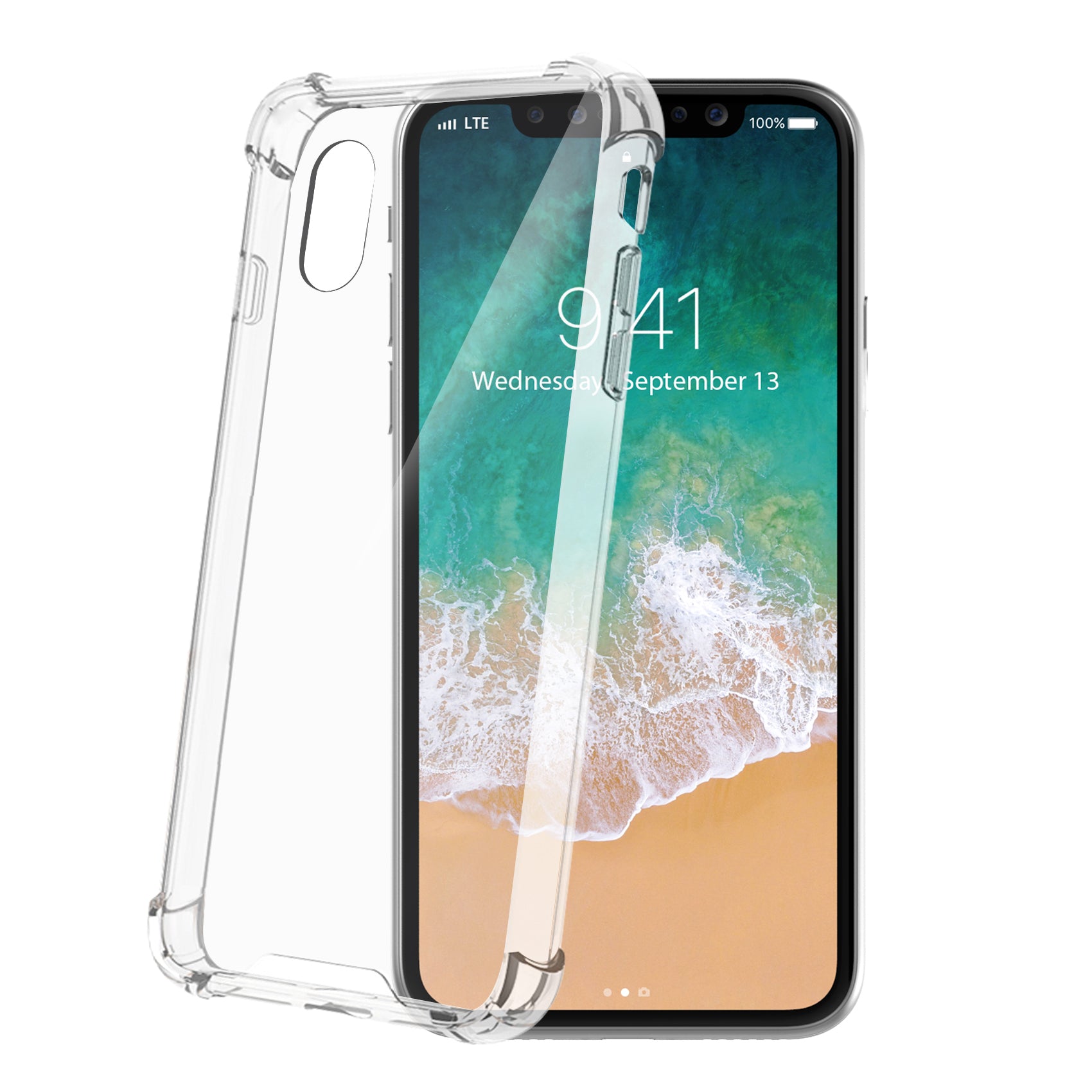 Celly ARMOR COVER IPHONE X/XS TRANSP