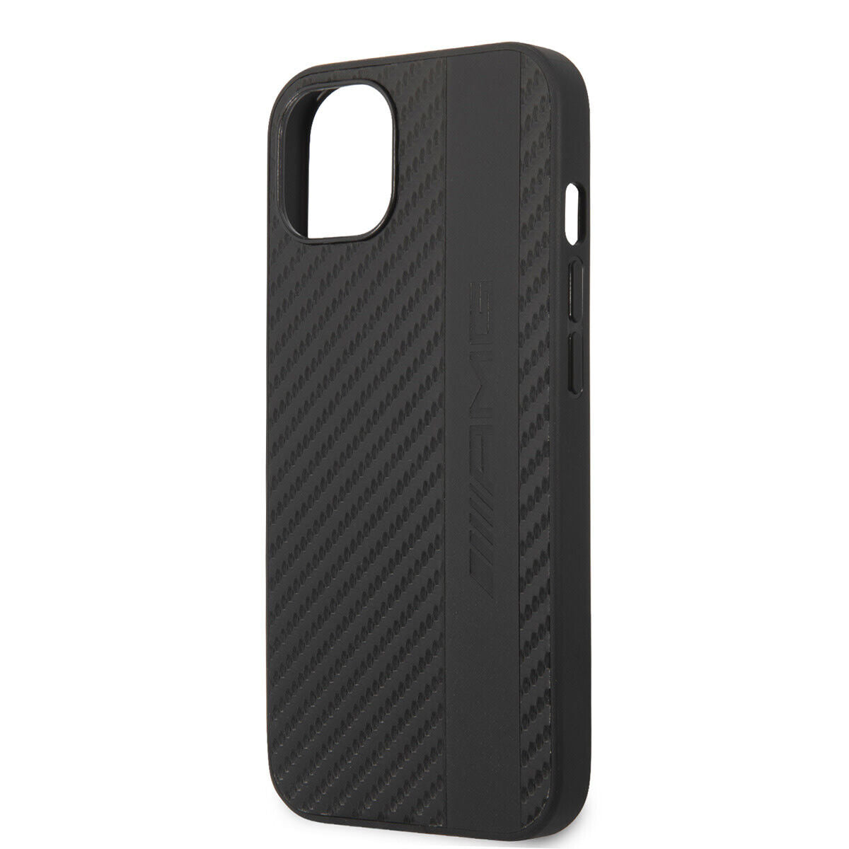 AMG Mercedes AMHCP14MBLSCA iPhone 14 Plus Case Carbon Strip embossed Black