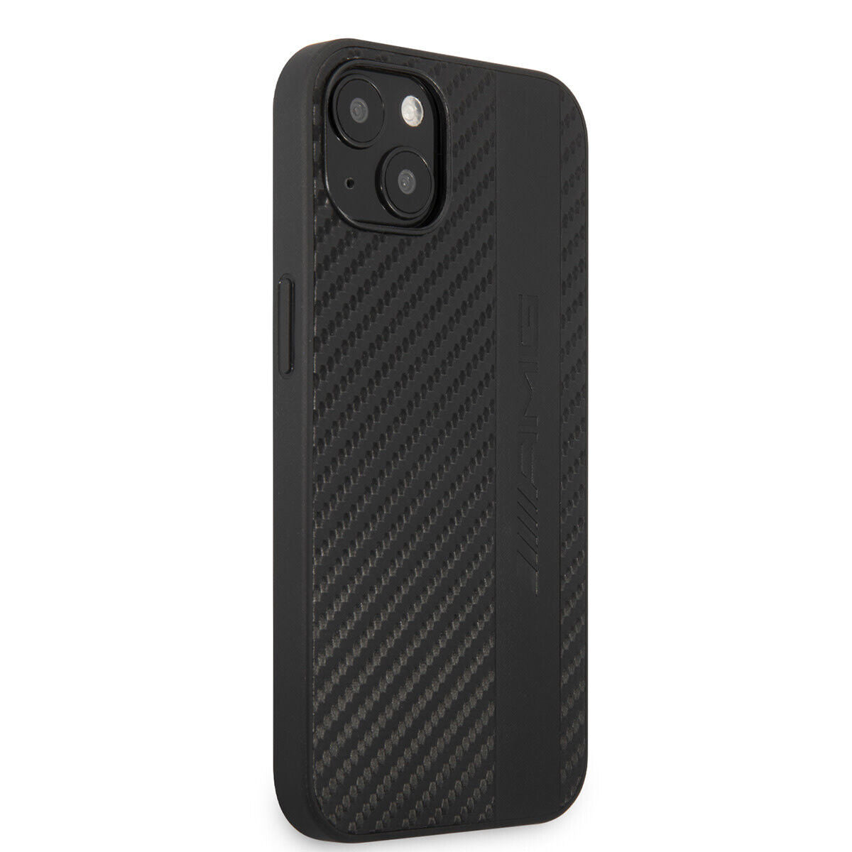 AMG Mercedes AMHCP14MBLSCA iPhone 14 Plus Case Carbon Strip embossed Black