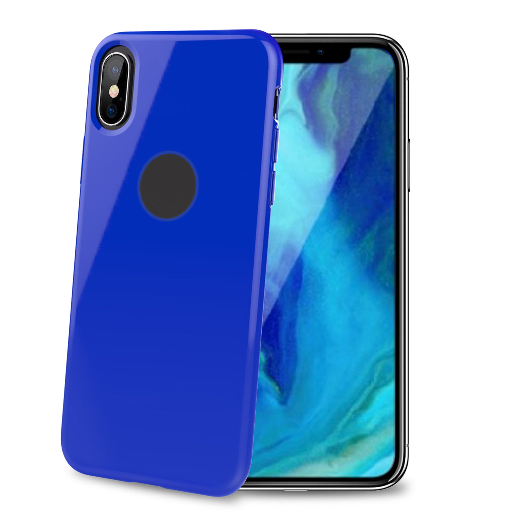 Celly TPU Back Case iPhone XS Max (6.5" 2018) Blue