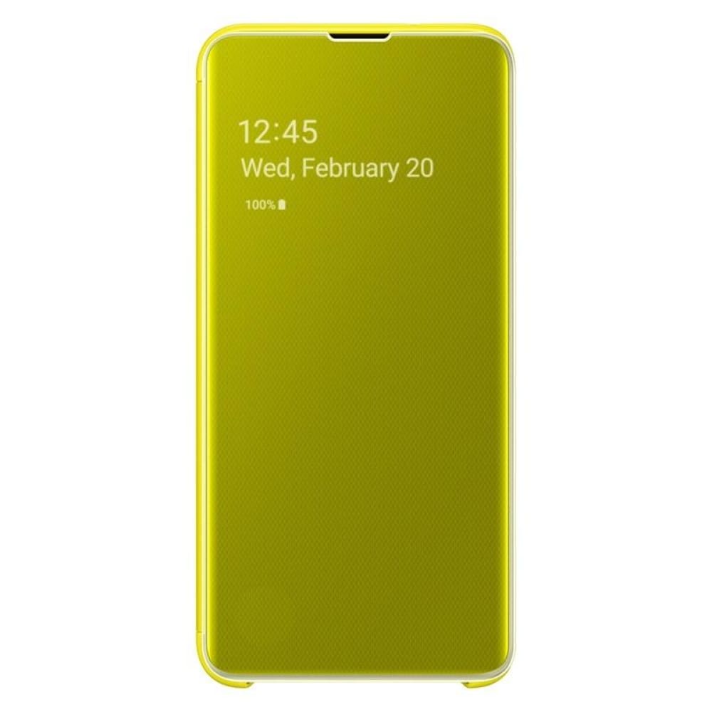 Samsung Galaxy S10e Clear View Cover - Yellow