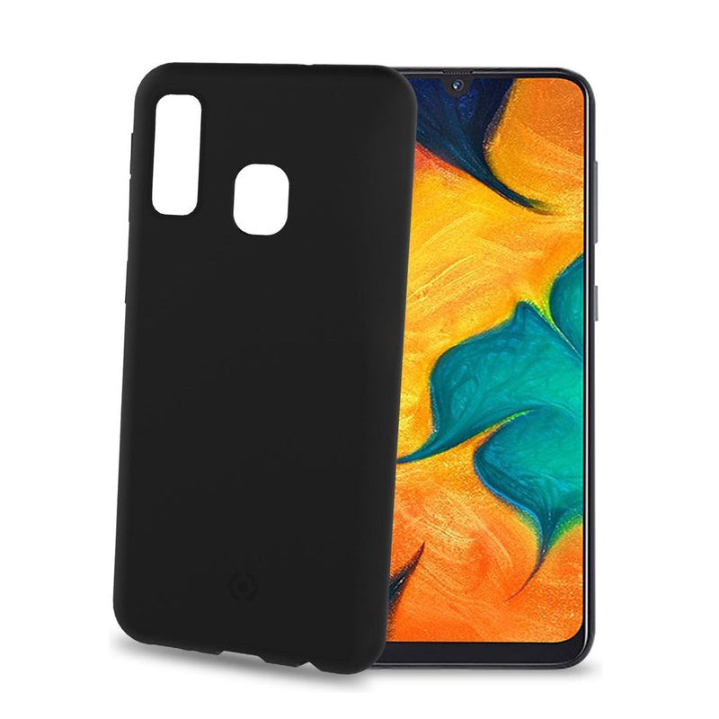 Celly Shock Back case Cover Galaxy A40 Black