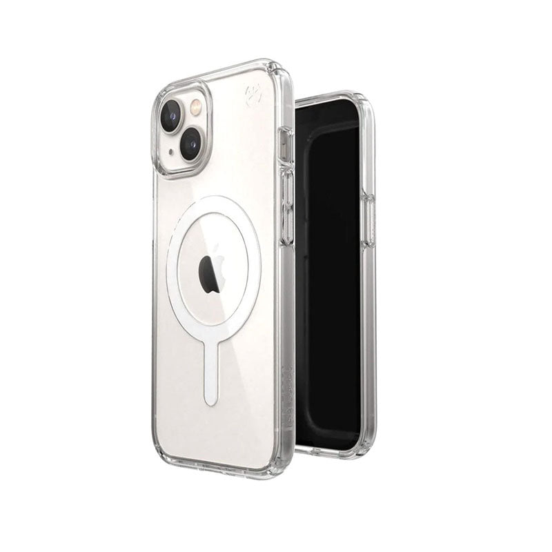 Speck Presidio Perfect Clear iPhone 14 Plus Case MagSafe Transparant