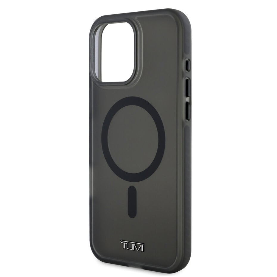 TUMI TUHMP16LHMP1TK HC MagSafe PC/TPU Transparent  Frosted Shockproof Black for iPhone 16 Pro