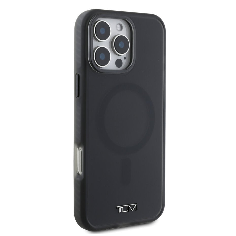 TUMI TUHMP16LHMP1TK HC MagSafe PC/TPU Transparent  Frosted Shockproof Black for iPhone 16 Pro