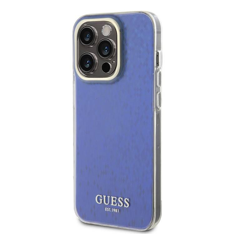 GUESS HC IML FACETED MIRROR DISCO PURPLE iPhone 15 Pro