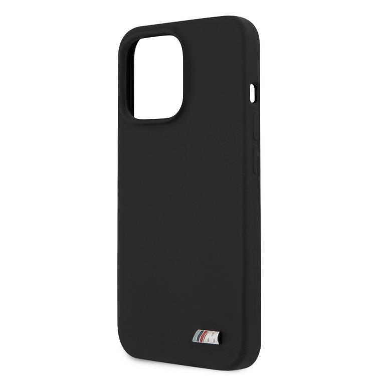 BMW BMHCP13LMSILBK iPhone 13 Pro black hardcase Silicone Signature