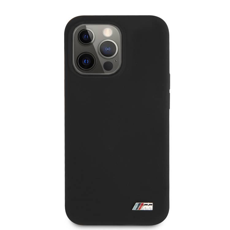 BMW BMHCP13LMSILBK iPhone 13 Pro black hardcase Silicone Signature