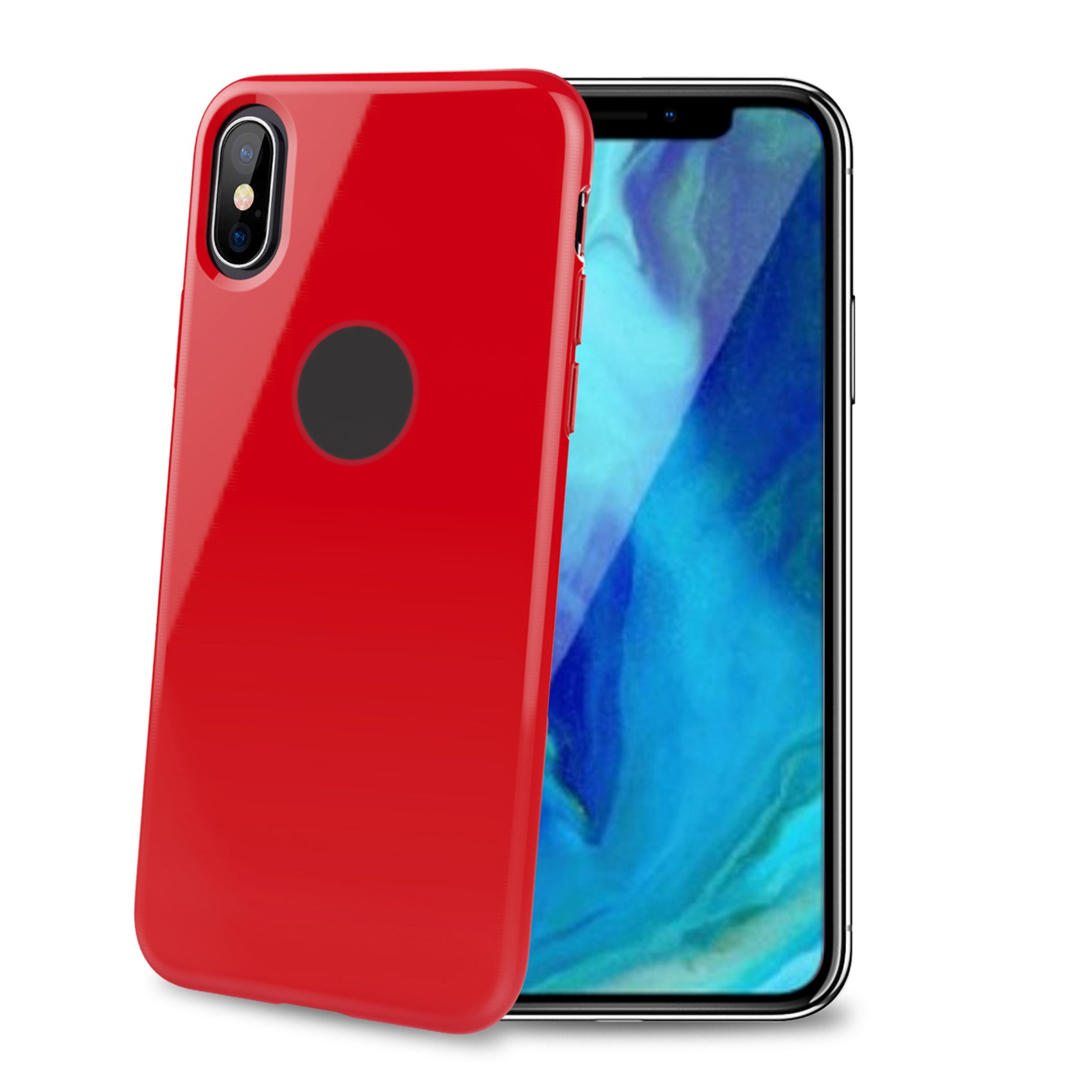 Celly TPU Back Case iPhone XS Max (6.5" 2018) Red